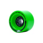 Boa Constrictor 100mm Green Wheels. Front Angle View.