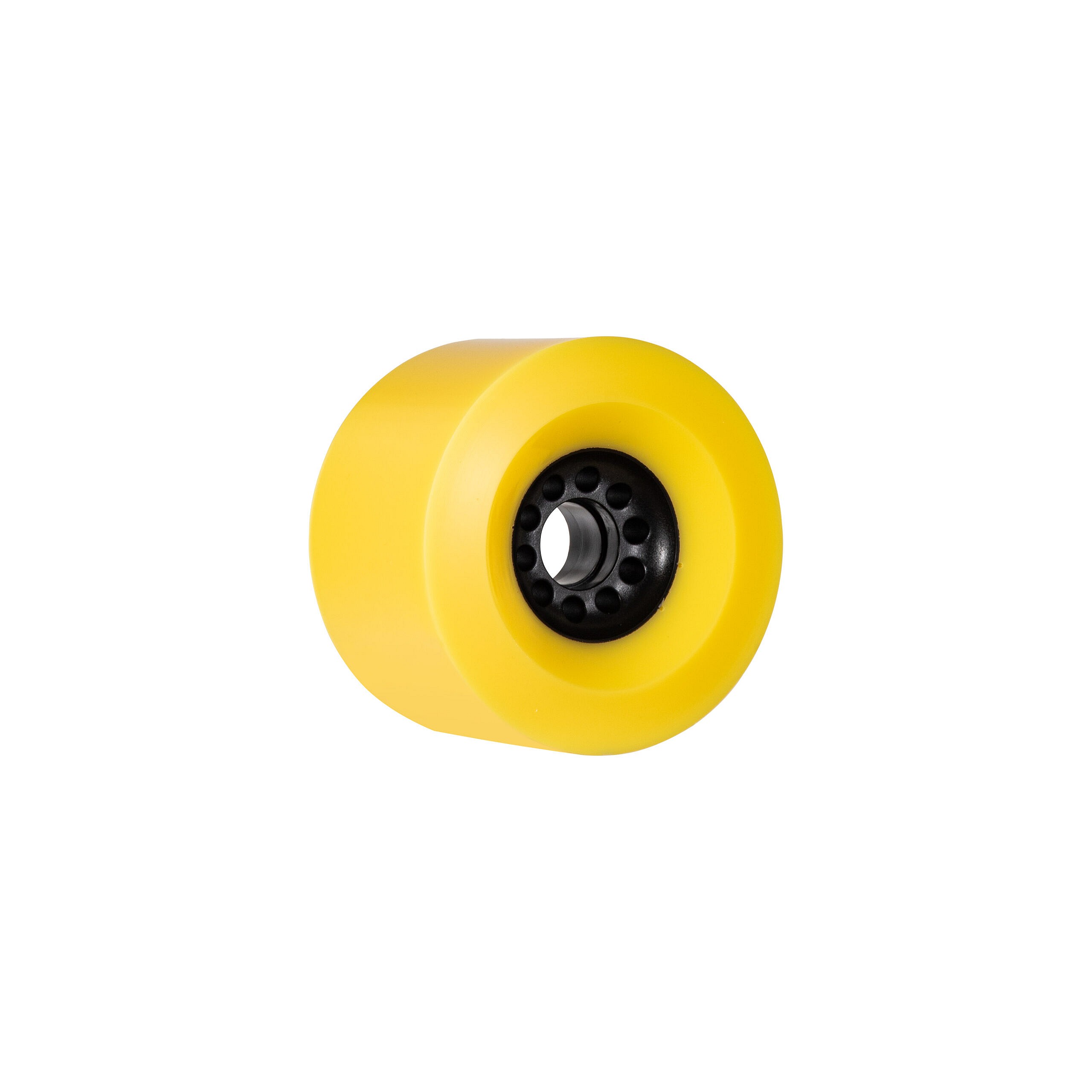 Boa Constrictor 100mm Race Longboard Wheels (Yellow). Back Angle.