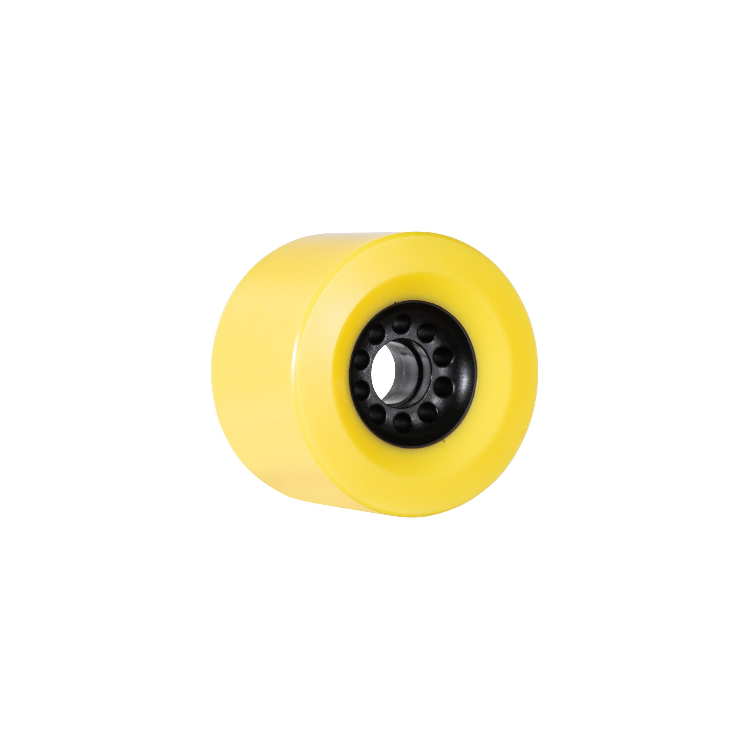 Boa Hatchling V3 90mm Longboard Wheels 76A (Yellow). Back Angle.