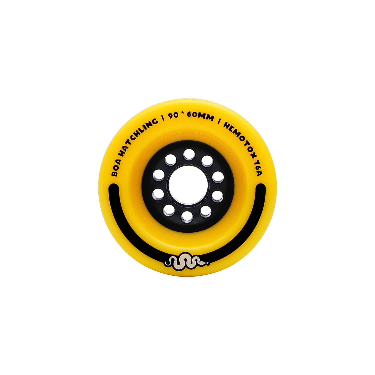 Boa Hatchling 90mm Yellow Longboard Wheels - Ultra Soft 76a - Ideal for LDP  or Electric Longboards