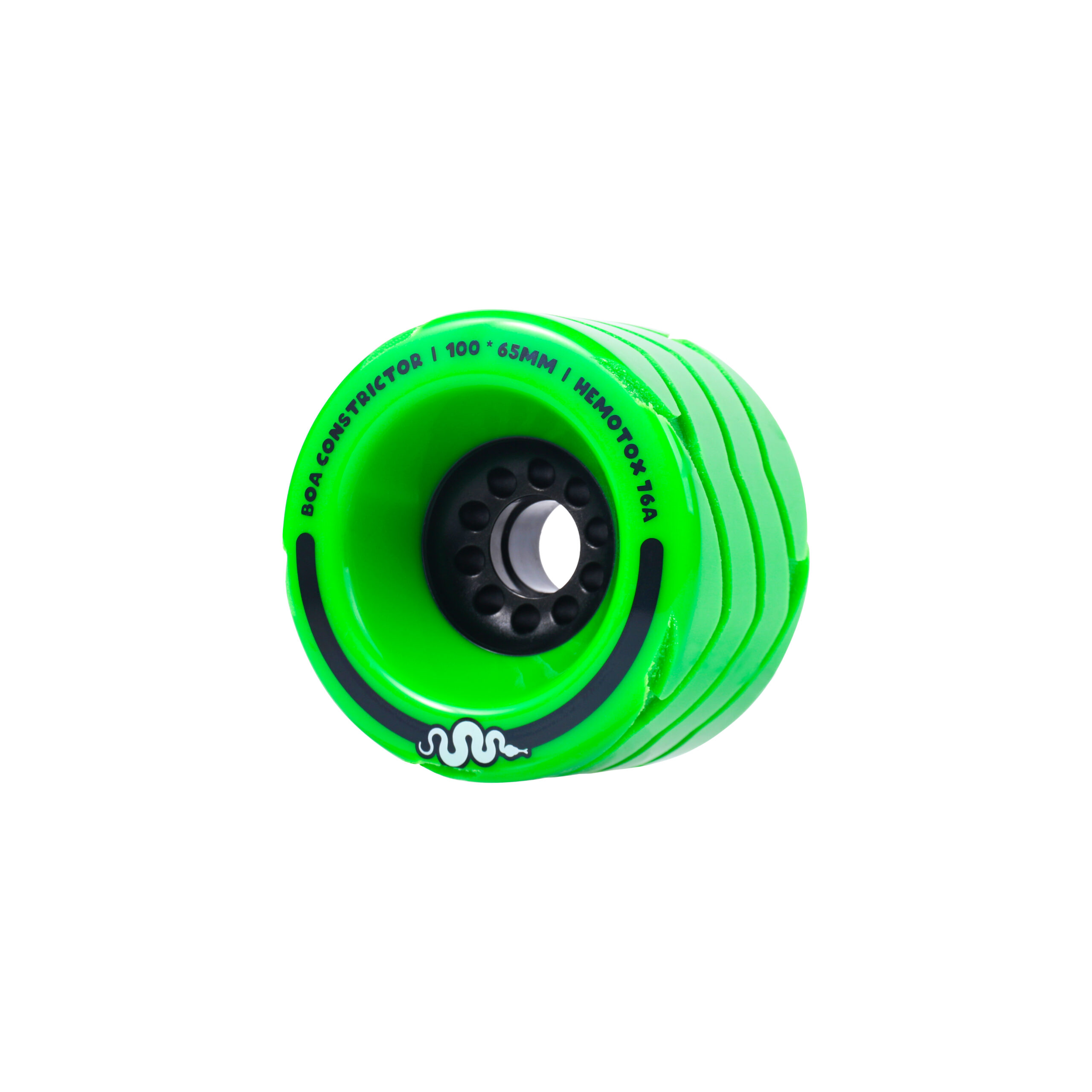Boa Constrictor 100mm Longboard Wheels – Jungle Green - Ultra Soft 76a 4